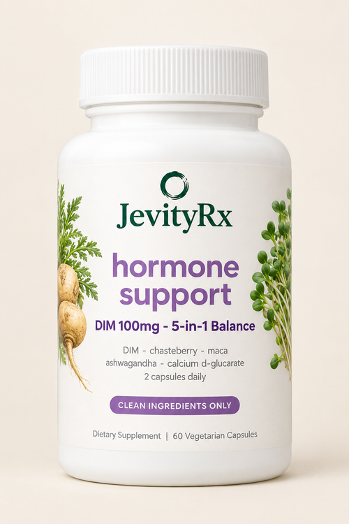 JevityRx Hormone Support bottle, front