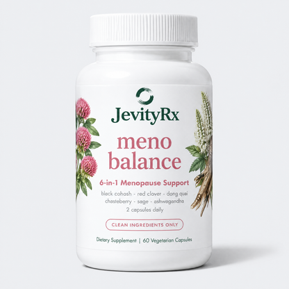JevityRx Meno Balance bottle, front